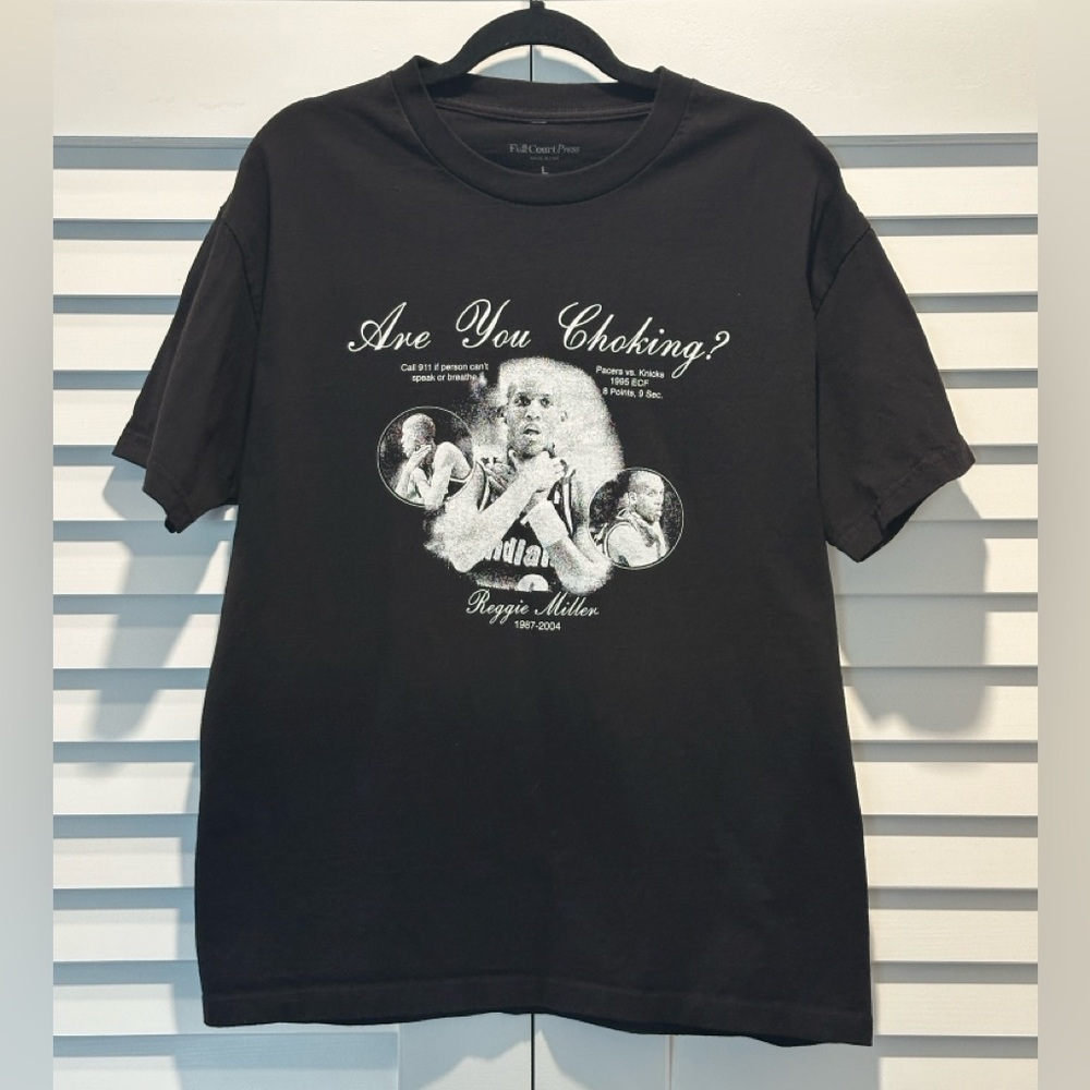 Full Court Press “Are You Choking?” Reggie Miller Tee